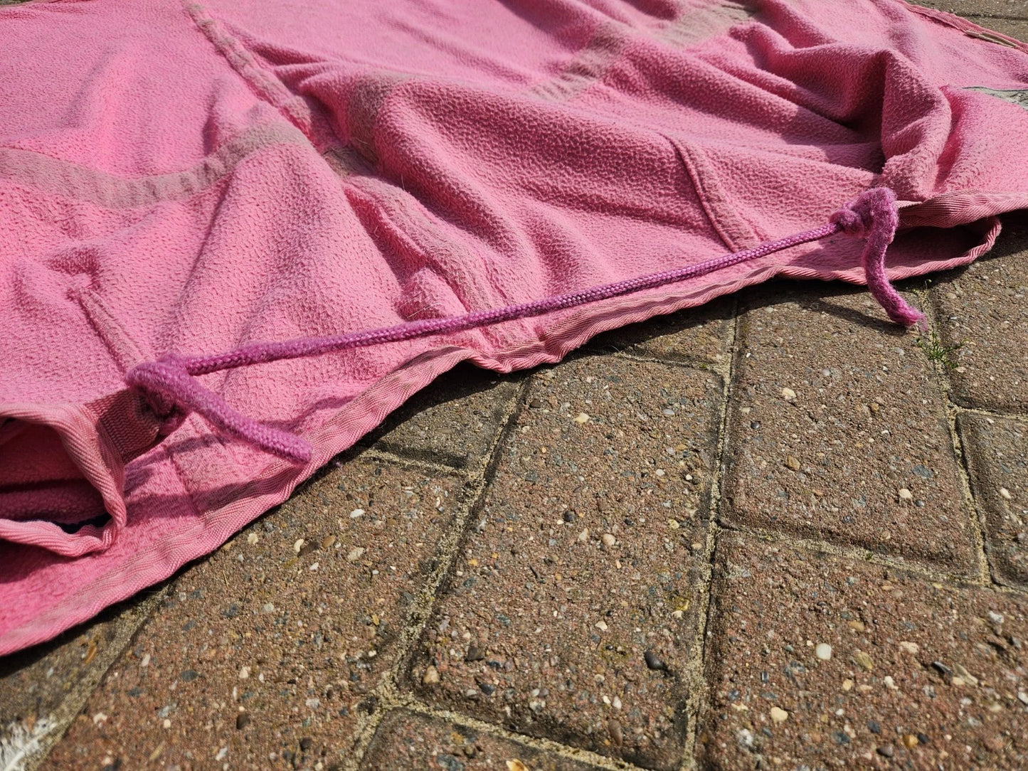 4'9 Cottage Craft Pink Horse Fleece RU208