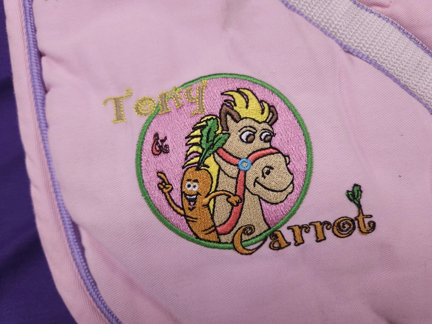 Tony & Carrot Pony Size Pink Padded Horse Saddle Pad / Numnah N95