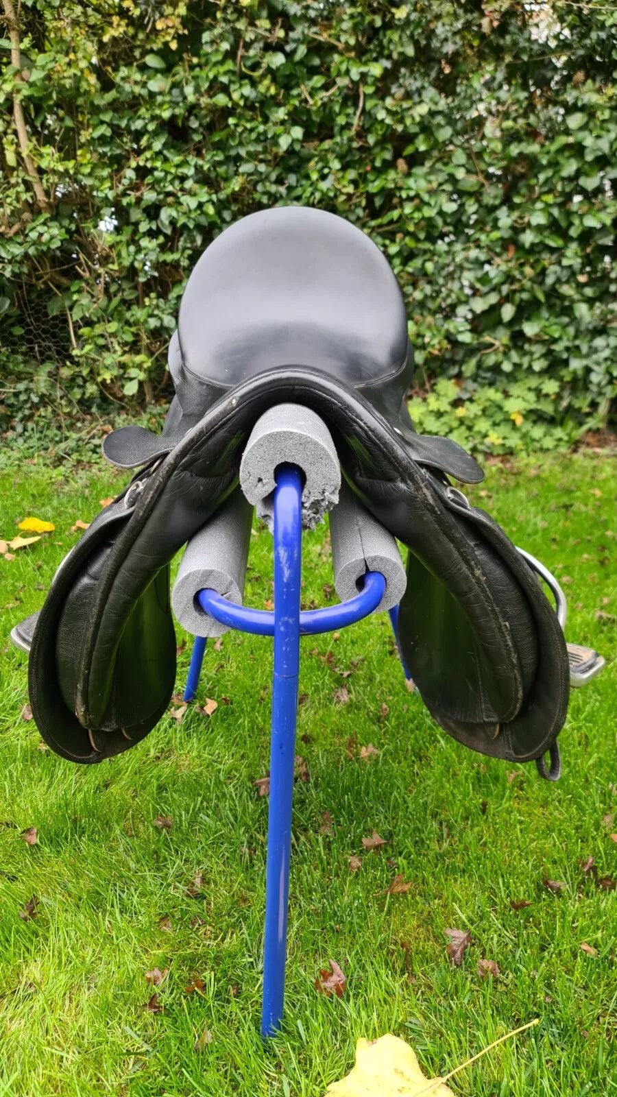 16" Black Leather Sandringham Working Hunter Show Saddle + Leathers And Stirrups S37