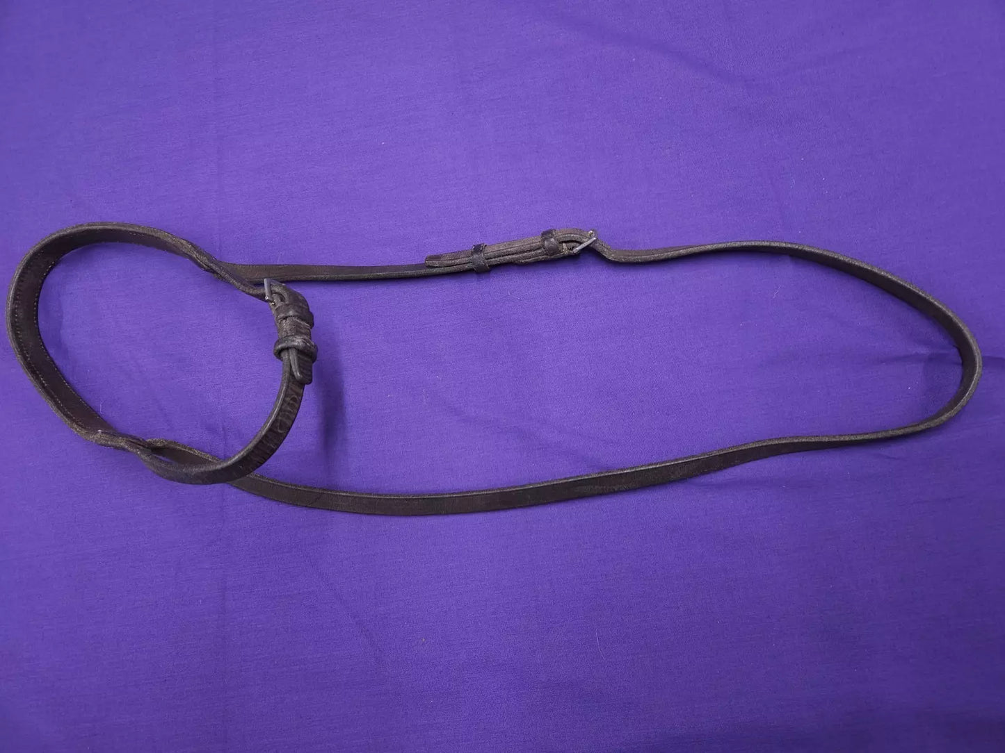 Pony Sized Brown Leather Noseband Horse Bridle Part BR401