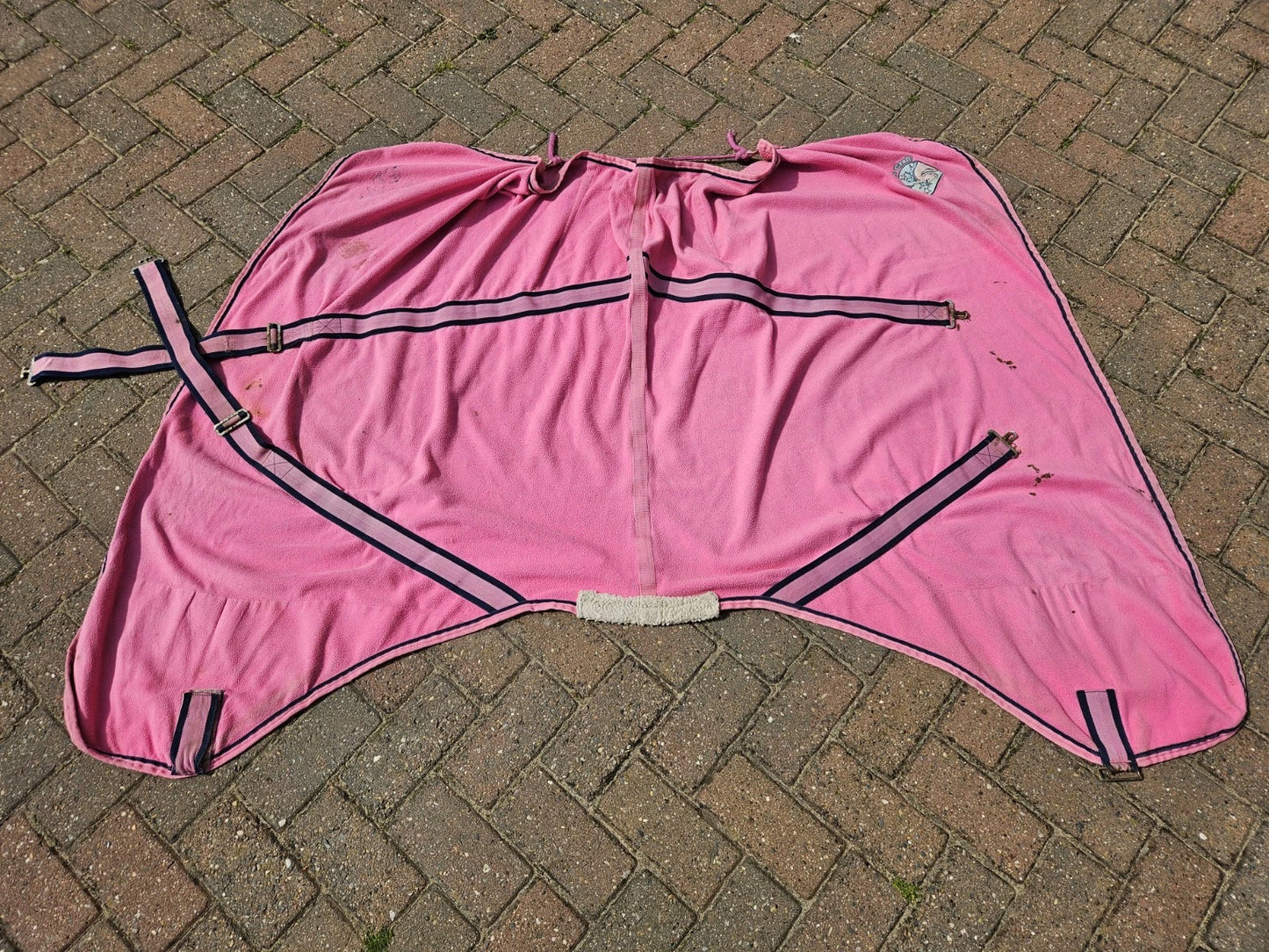 4'9 Cottage Craft Pink Horse Fleece RU208