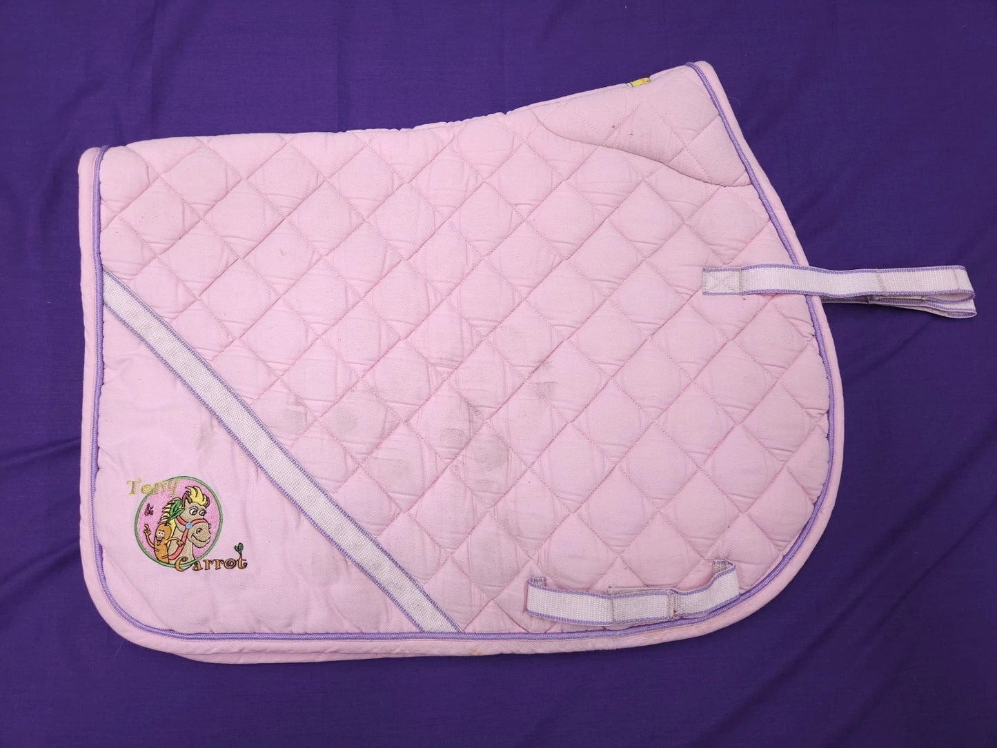Tony & Carrot Pony Size Pink Padded Horse Saddle Pad / Numnah N95