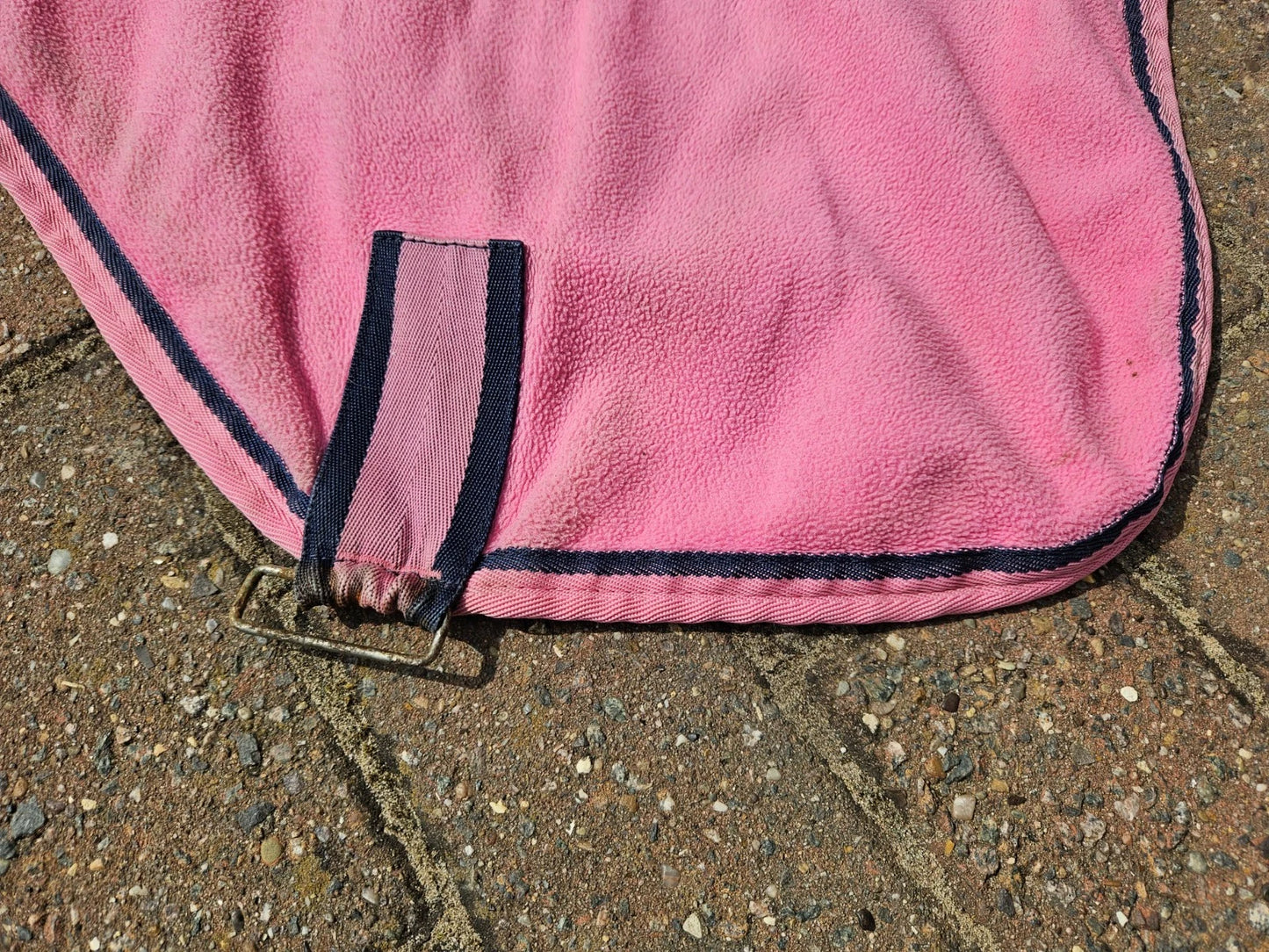4'9 Cottage Craft Pink Horse Fleece RU208