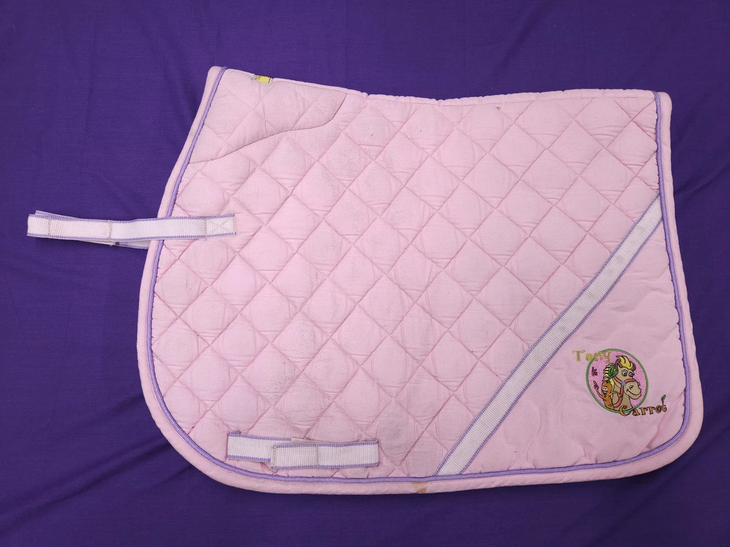 Tony & Carrot Pony Size Pink Padded Horse Saddle Pad / Numnah N95