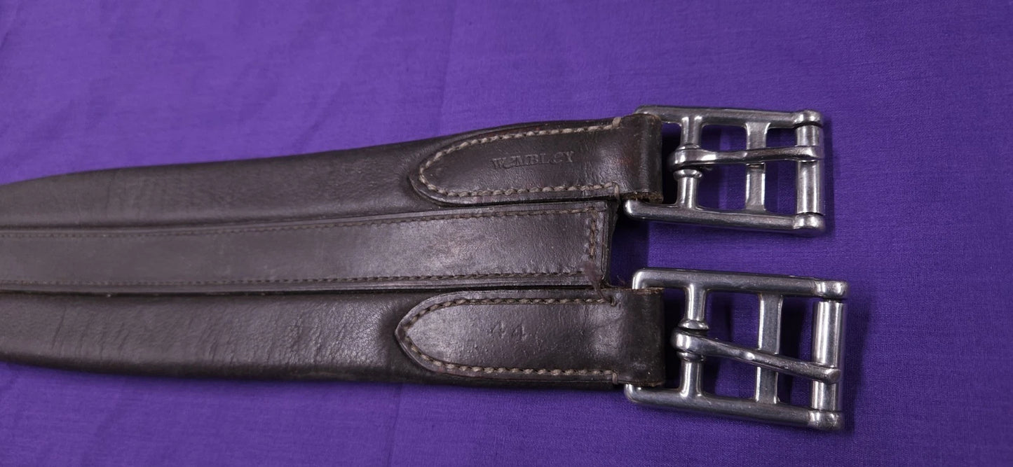 44" Jeffries Wembley Brown Leather Elasticated Horse Girth G137