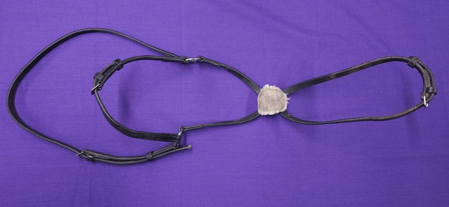 Full Size Black Horse Grackle Noseband BR422