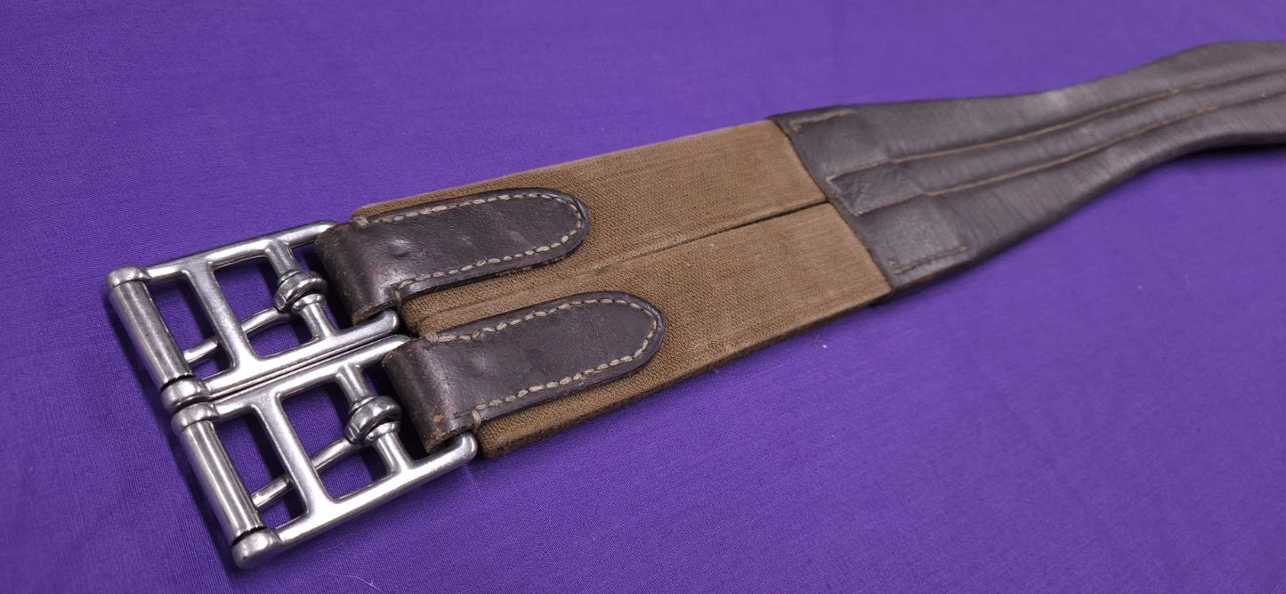 44" Jeffries Wembley Brown Leather Elasticated Horse Girth G137