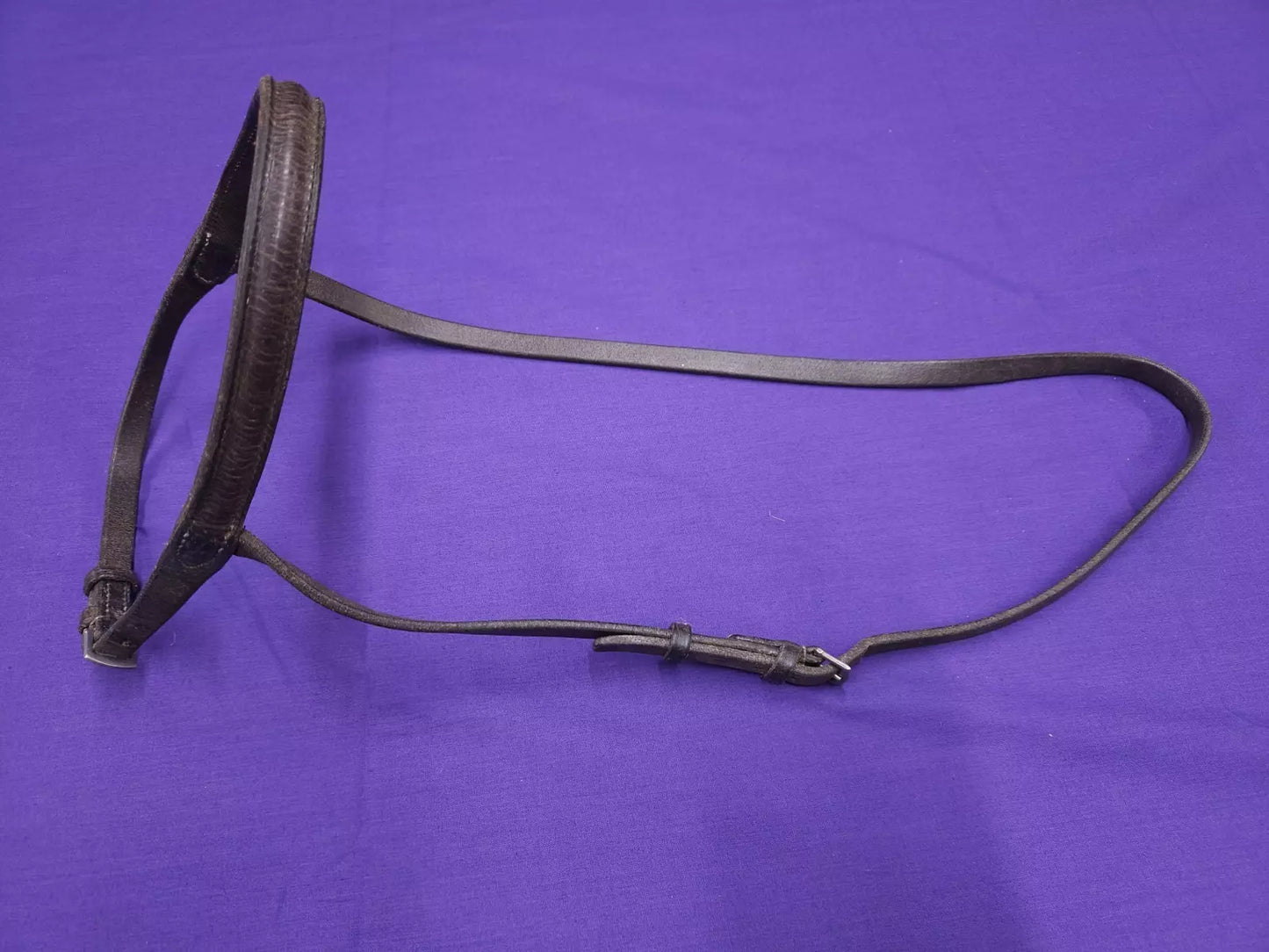 Pony Sized Brown Leather Noseband Horse Bridle Part BR401