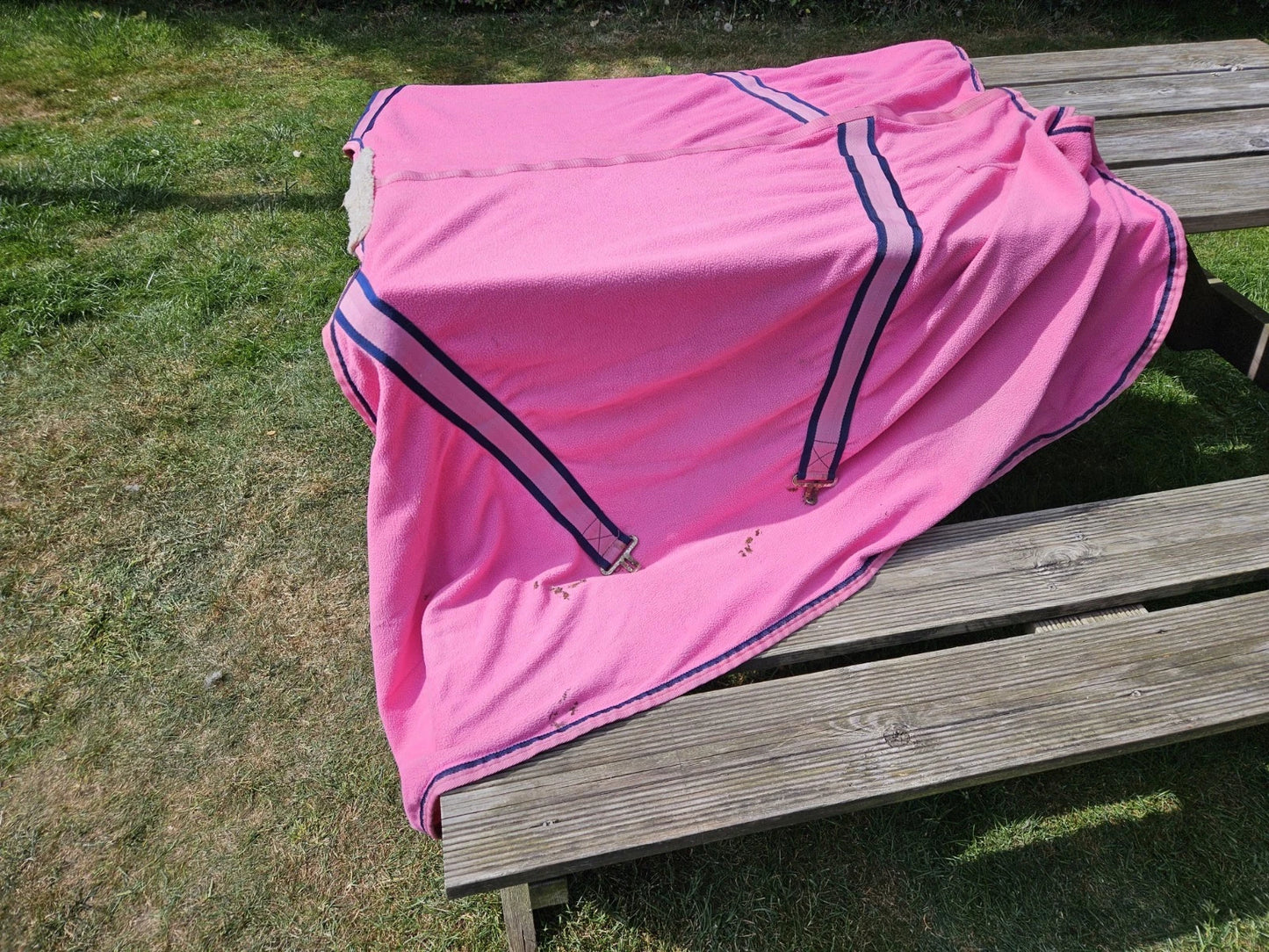 4'9 Cottage Craft Pink Horse Fleece RU208