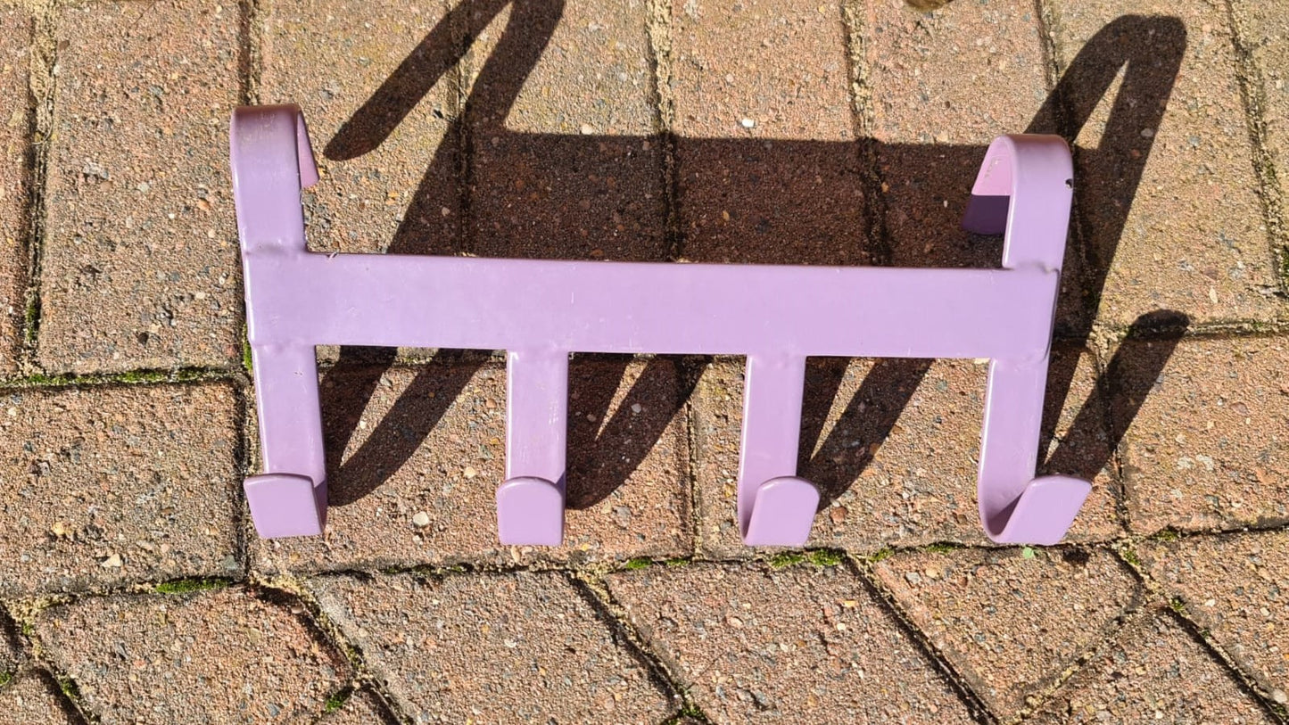 Bridle Hook Hanger Purple Lilac 4 Hooks