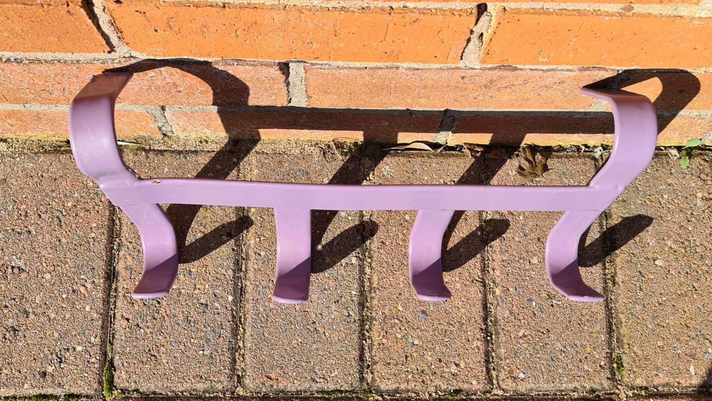 Bridle Hook Hanger Purple Lilac 4 Hooks