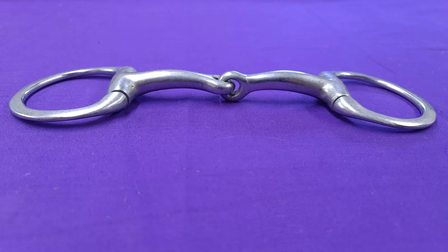 Flat Ring Single Jointed Eggbutt Snaffle 5"