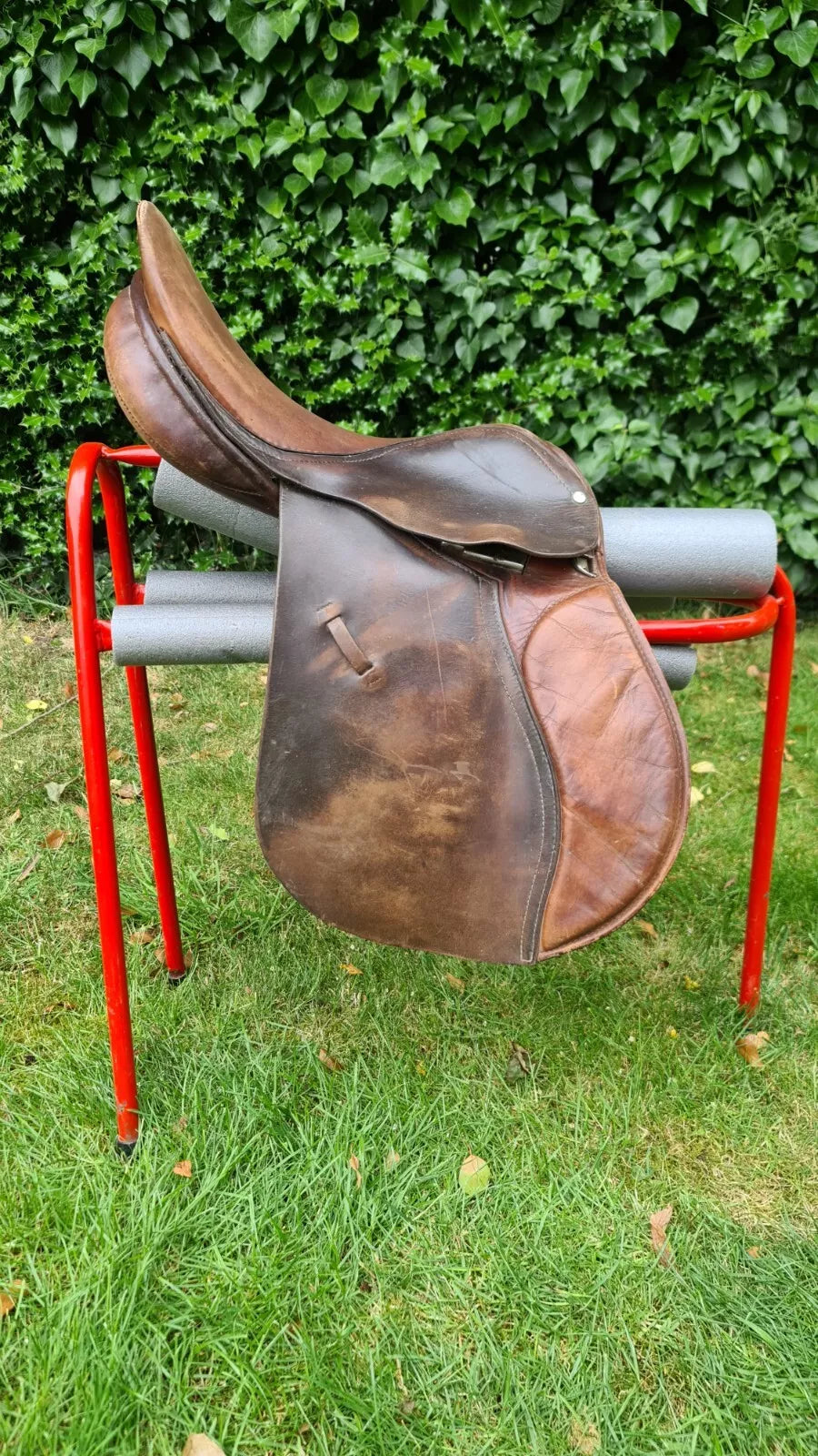 16" High Quality English Leather Saddle Polegate Dressage Brown