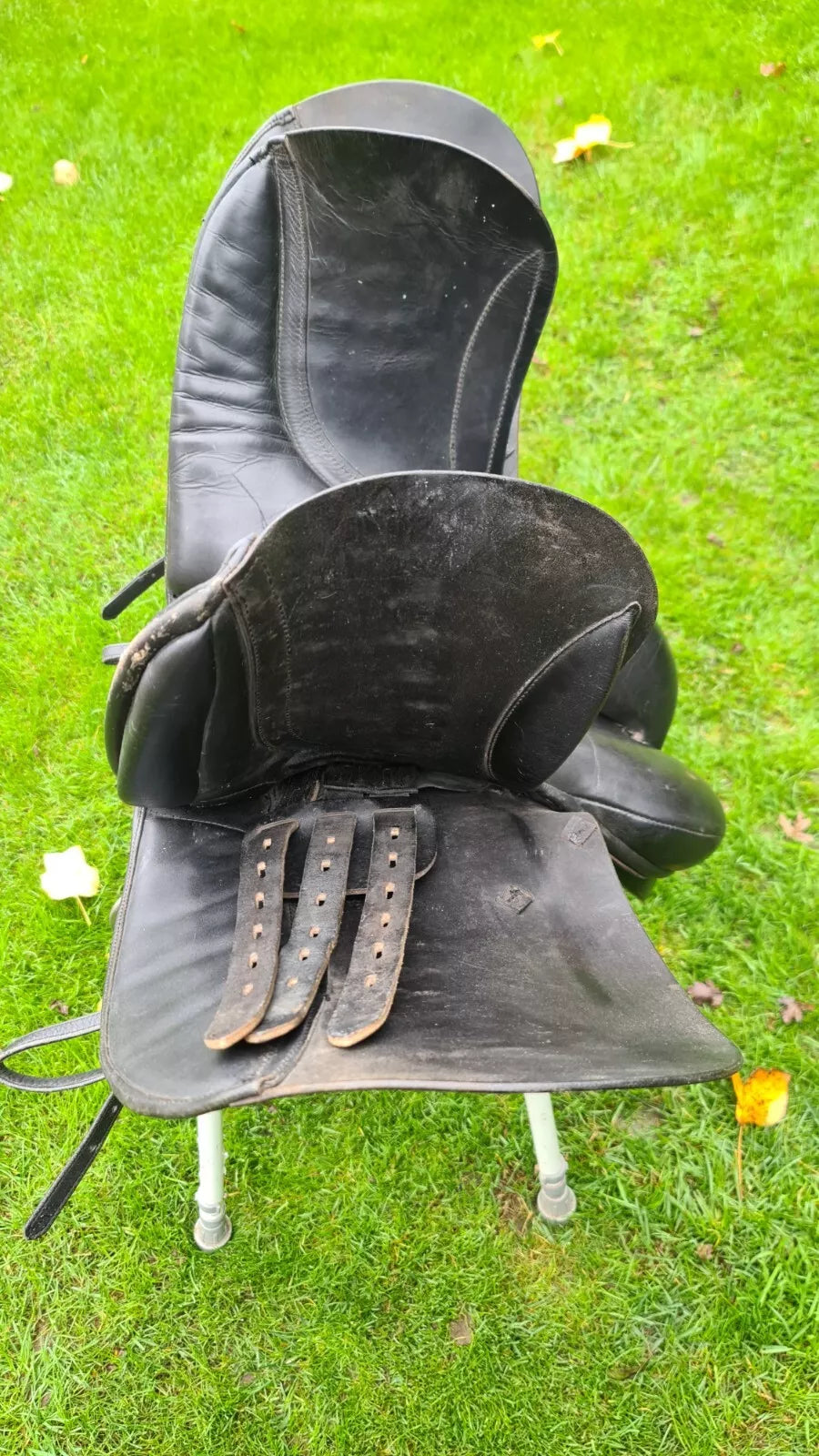 16.5" Black Leather Sandringham Working Hunter Show Saddle