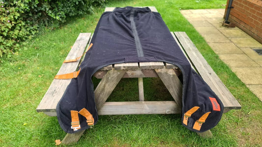 5'0 Hoss Fleece Horse Rug Black And Orange