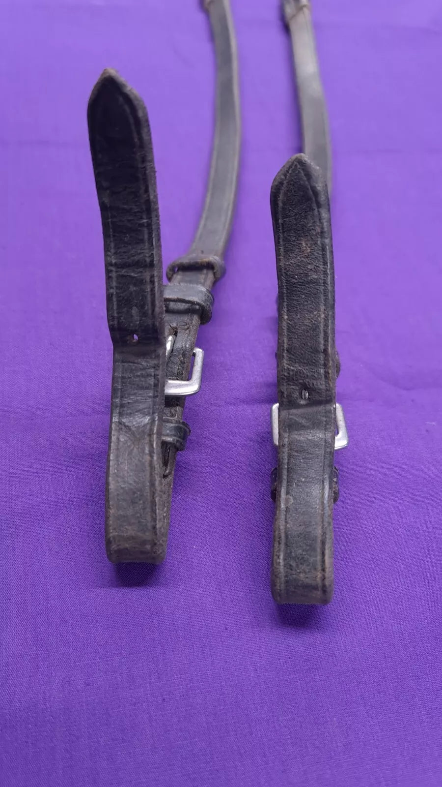 Black Rubber Grippy Horse Riding Reins Size Full