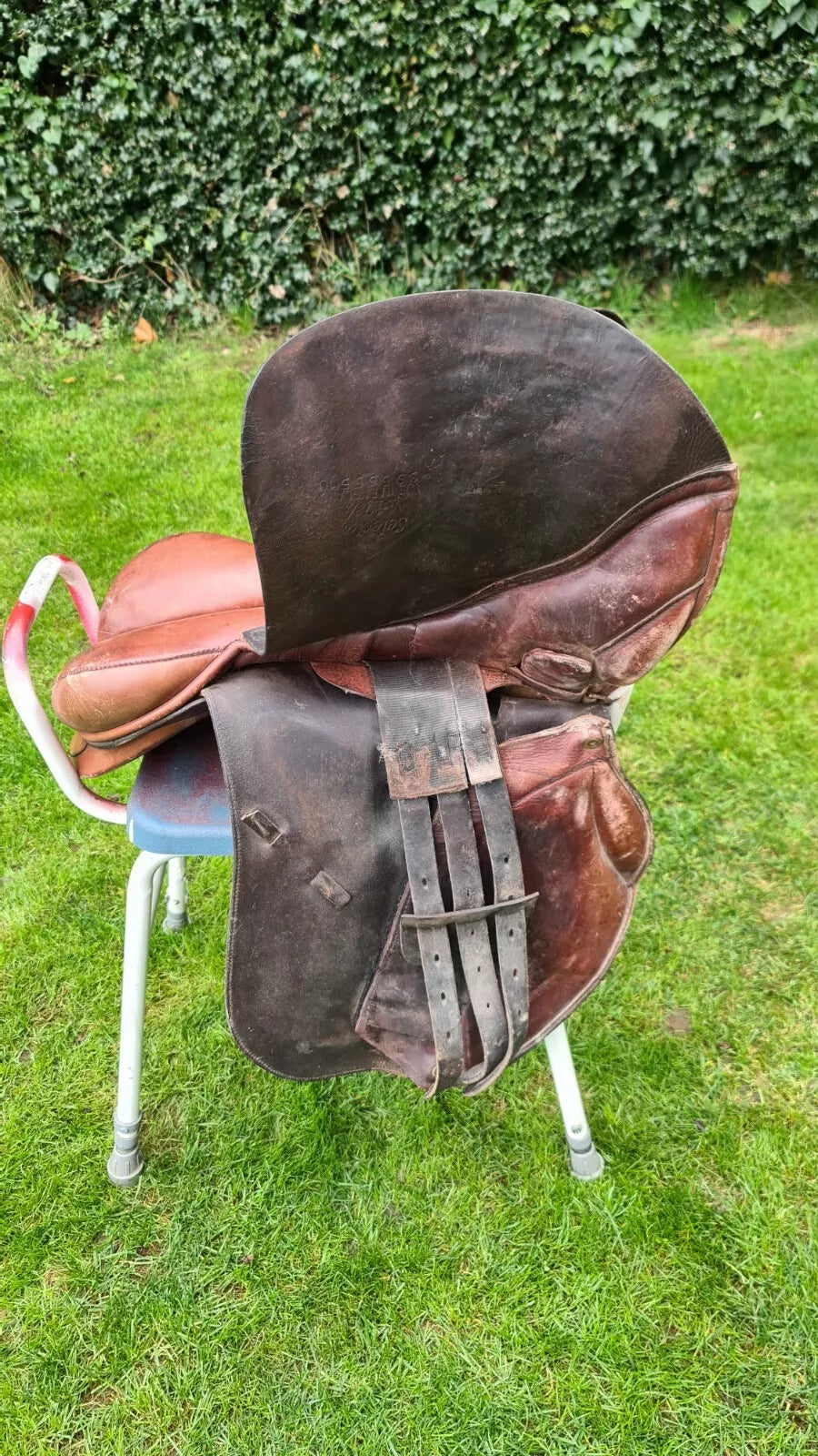 Albion Brown Leather GP Saddle 17.5"