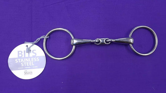 Shires Training Horse Bit With Lozenge Loose Ring Snaffle 5"