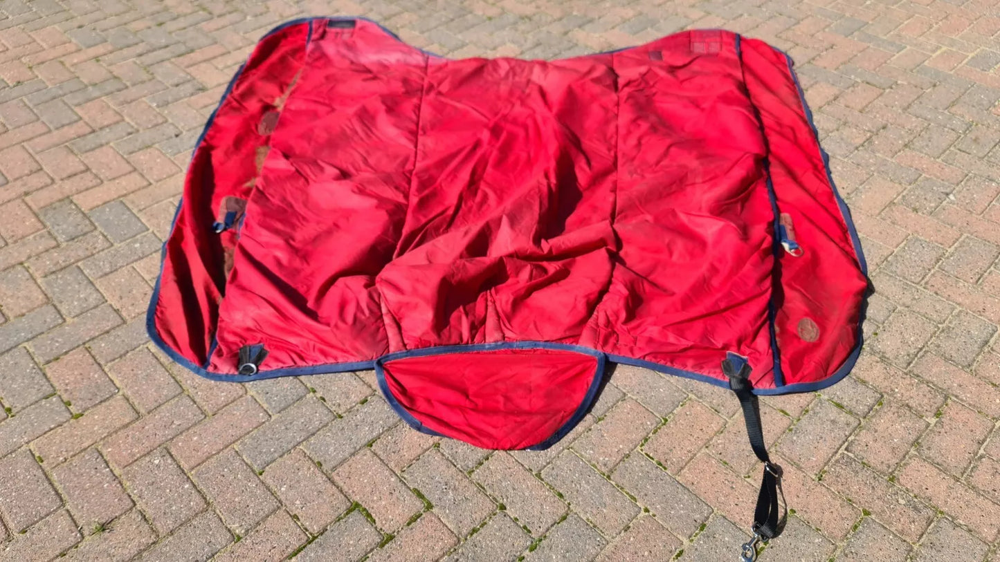 Fal-Pro Viking 6' Turnout Rug Heavy Red And Blue