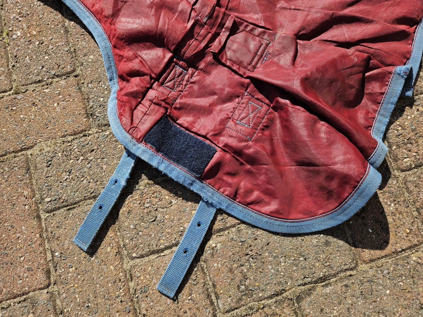 6'3 Weatherbeeta Red & Blue Freestyle Orican High Heavy Horse Turnout Rug RU196