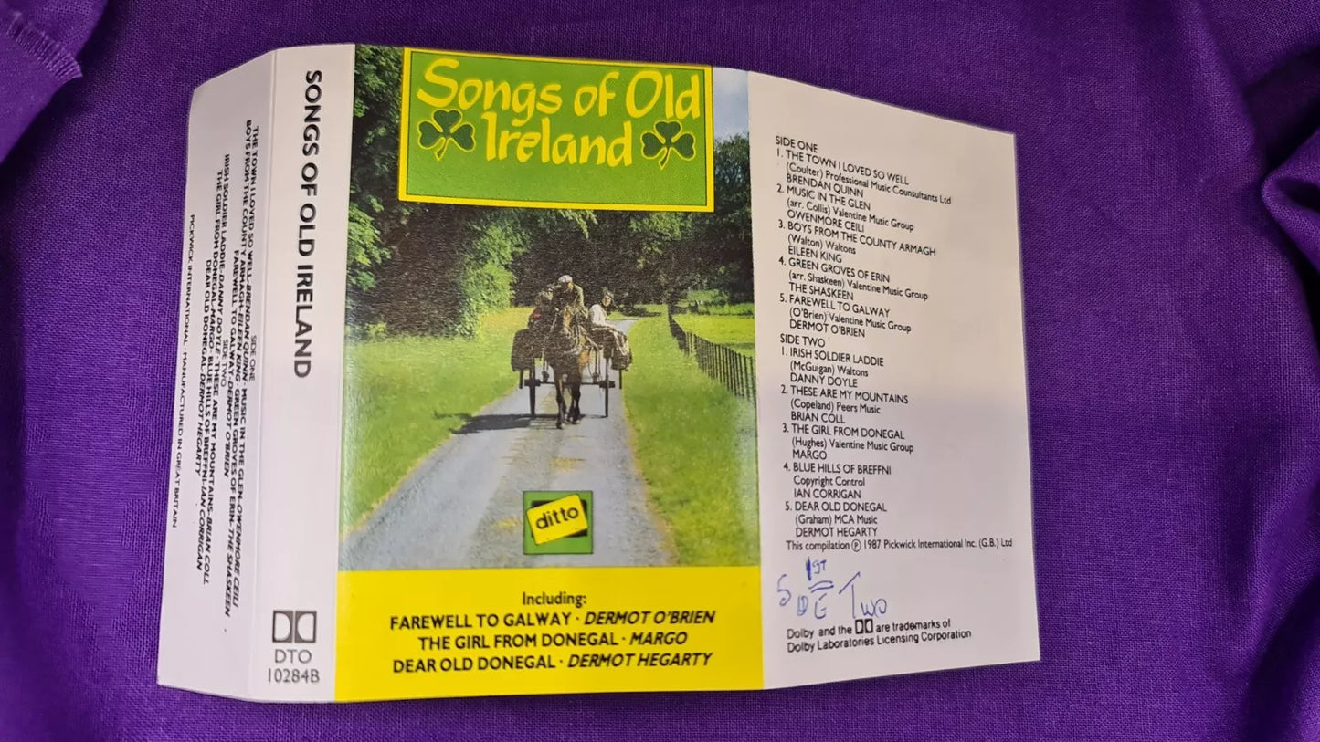 Songs Of Ireland Cassette Various Artists DTO 10284A & 10284B