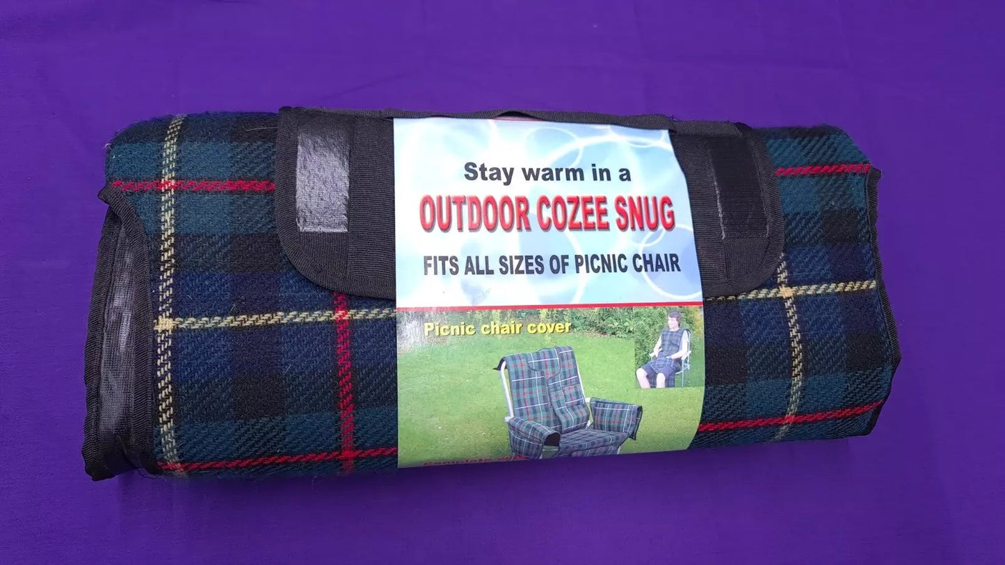 Outdoor Cozee Snug Tartan Chair Cover