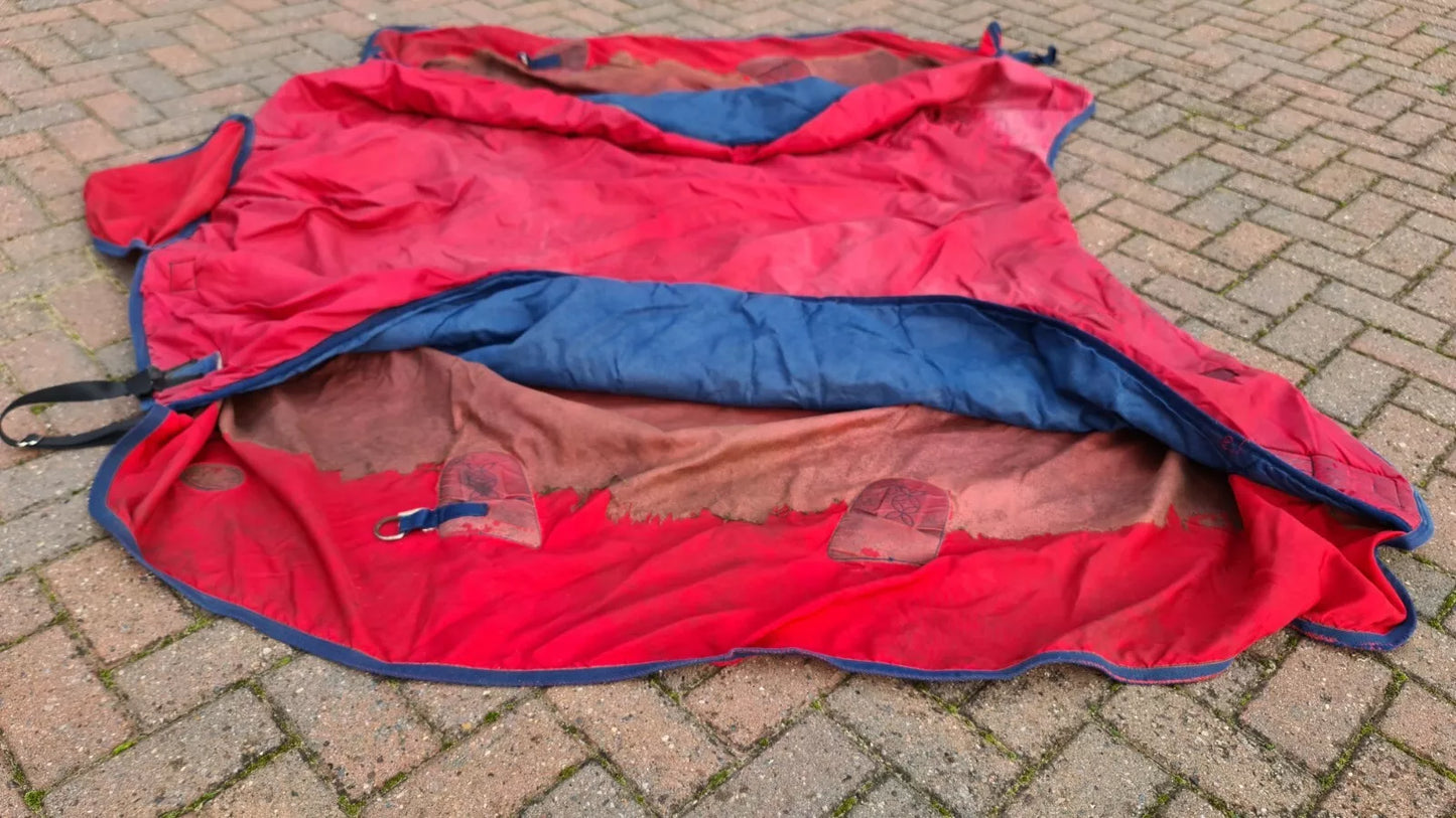 Fal-Pro Viking 6' Turnout Rug Heavy Red And Blue