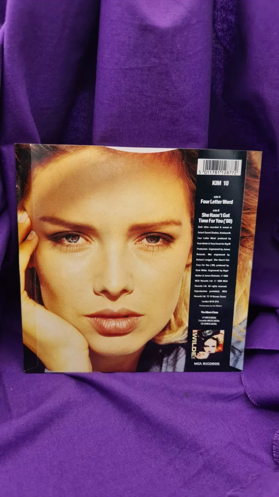 Kim Wilde Four Letter Word KIM10 7" Vinyl Single Record