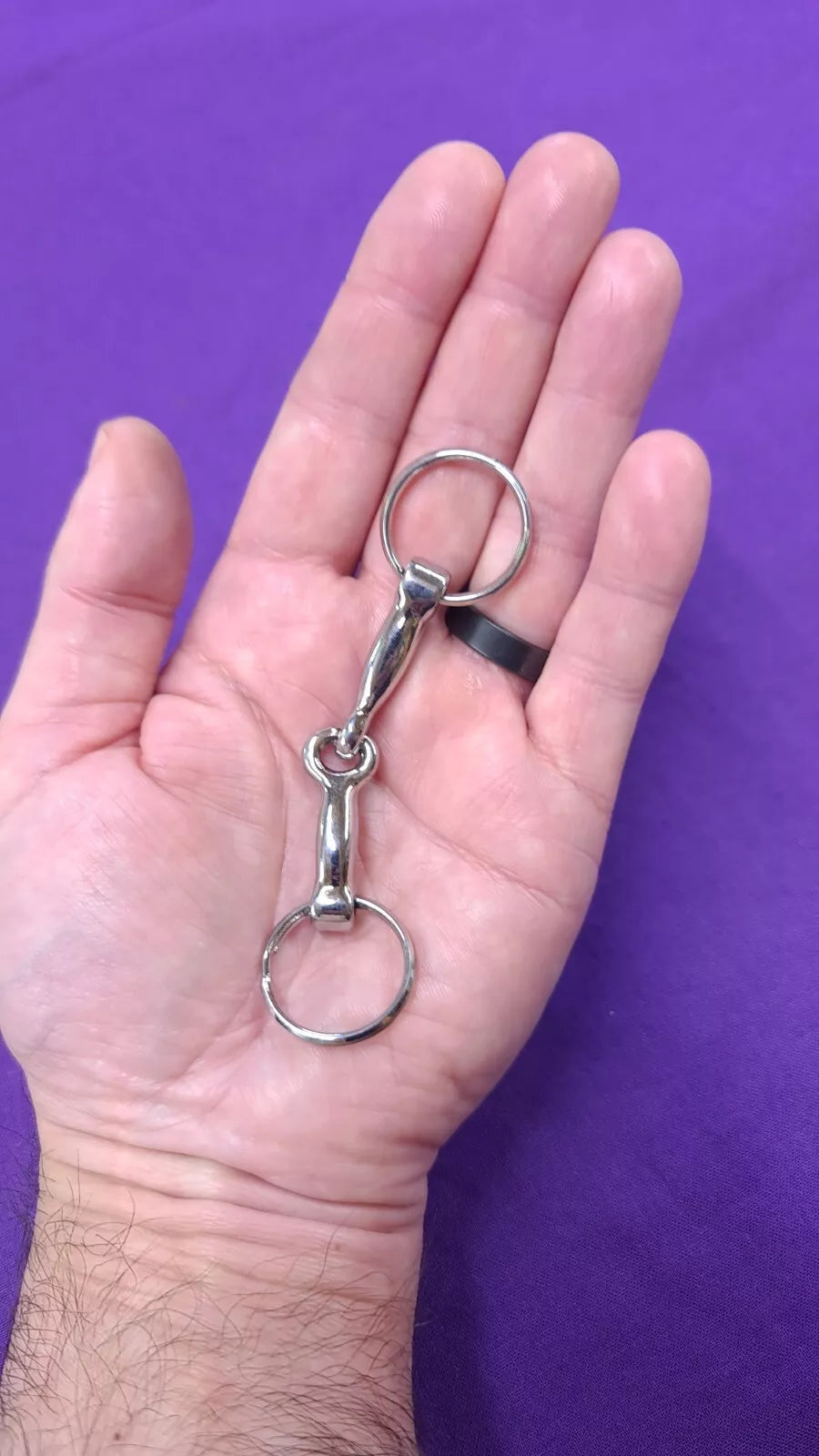 Snaffle Horse Bit Keyring For Horse Lovers and Equine Enthusiasts