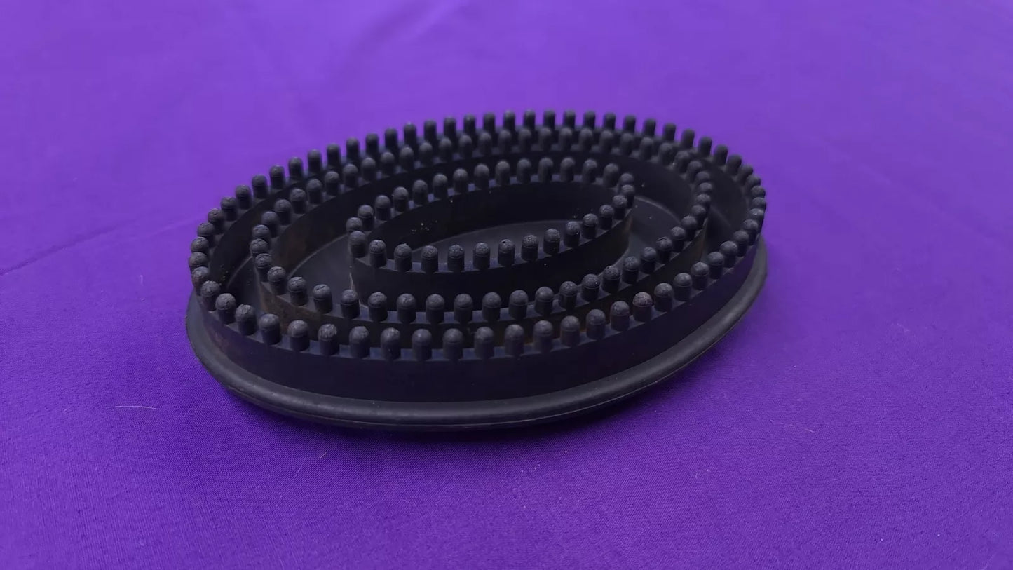 Black Rubber Curry Comb Horse Grooming