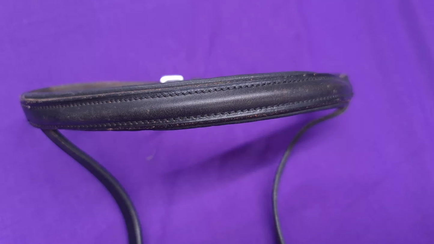 Black Full Size Noseband And Headpiece