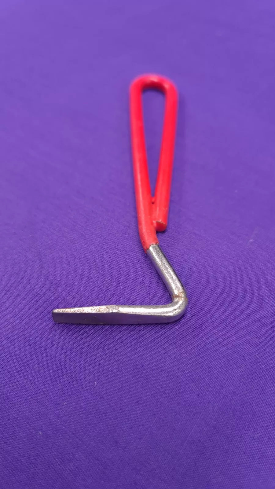 Red Metal Hoof Pick