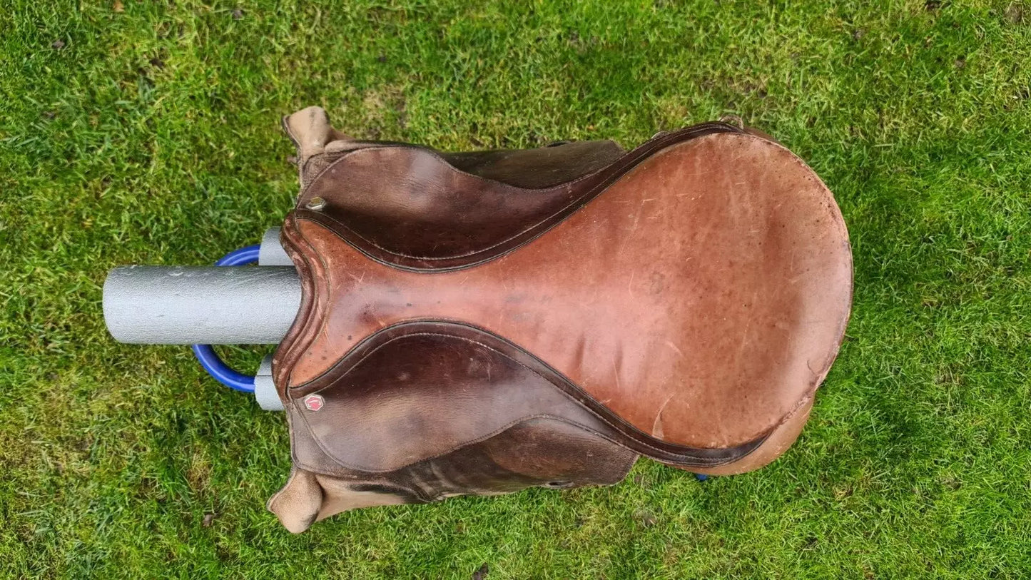 Albion Brown Leather GP Saddle 17.5"