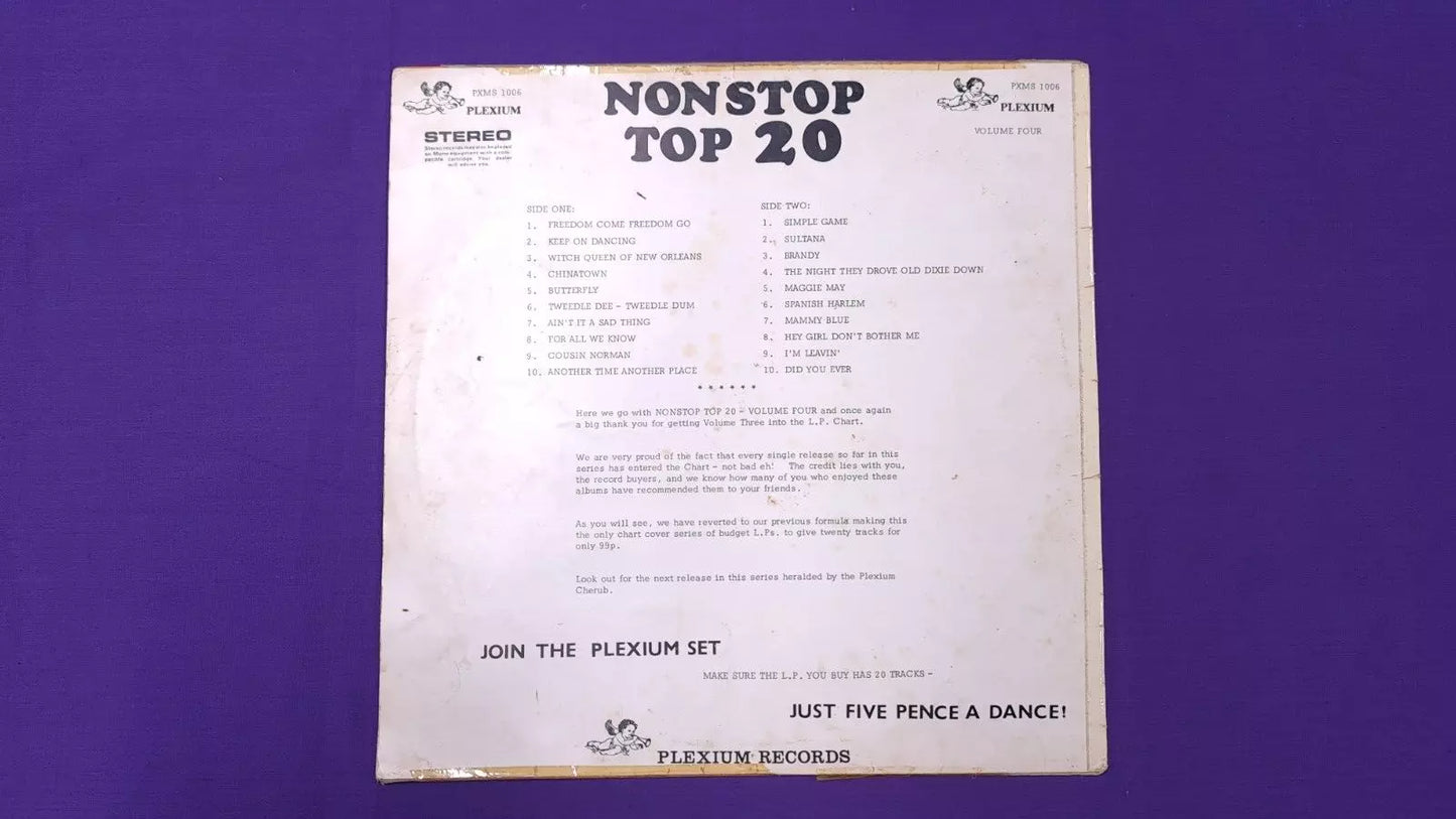 Various Artists - Nonstop Top 20 Volume Four PXMS 1006 Vinyl LP Record