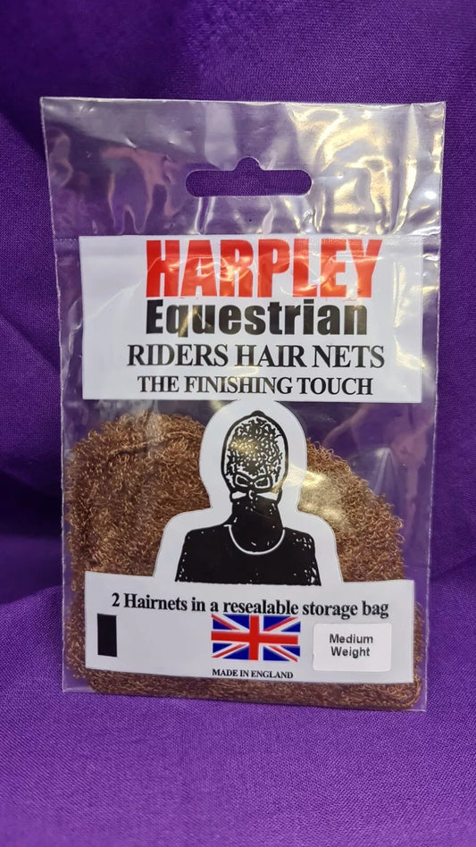 Harpley Equestrian Hair Net Ginger Red Auburn Colour Medium Weight Pack Of 2