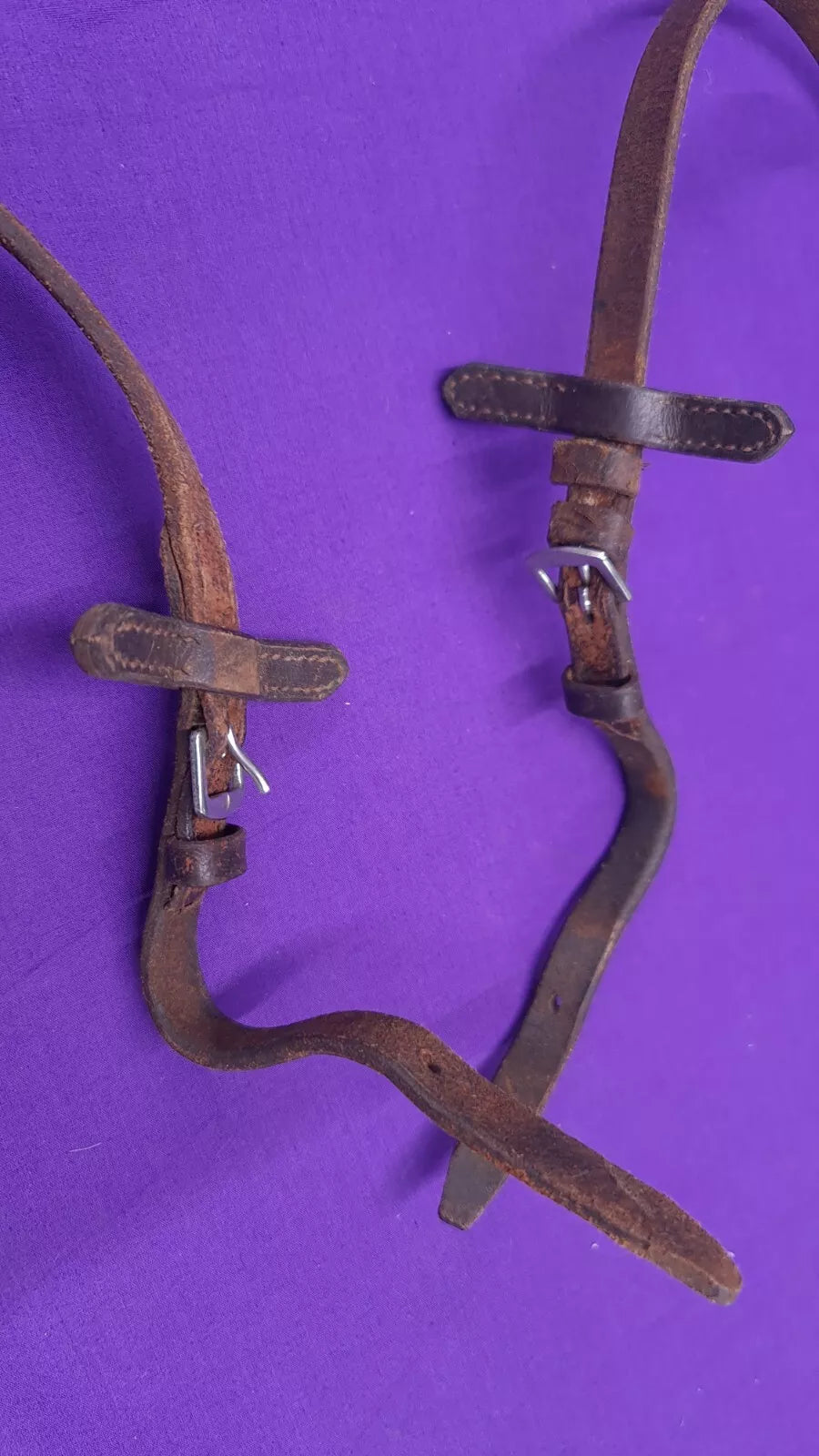 Reins Brown Grippy Buckle Ends Stoppers