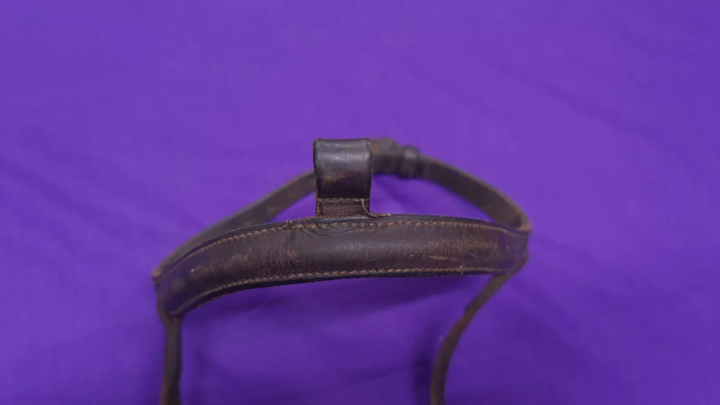 Full Noseband Brown Soft Leather