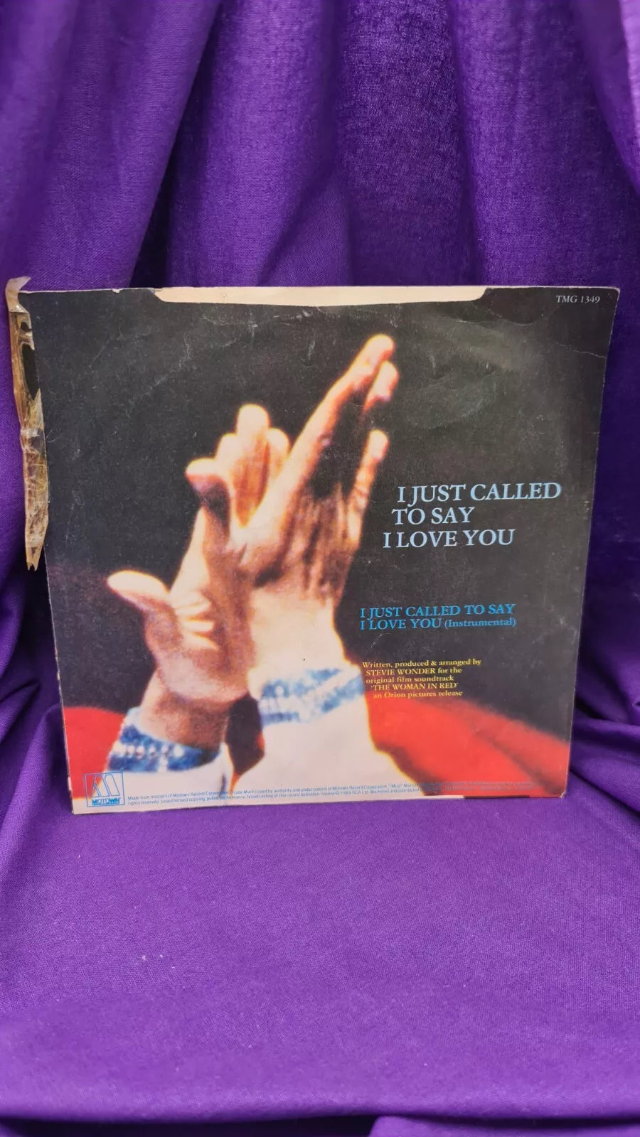 Stevie Wonder I Just Called To Say I Love You TMG 1349 7" Vinyl Single Record