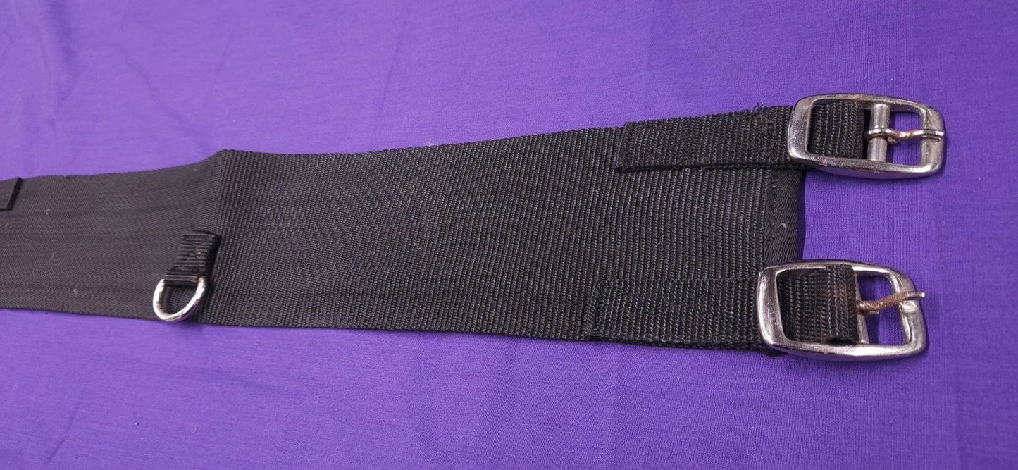 28" Black Fabric Horse Girth G141