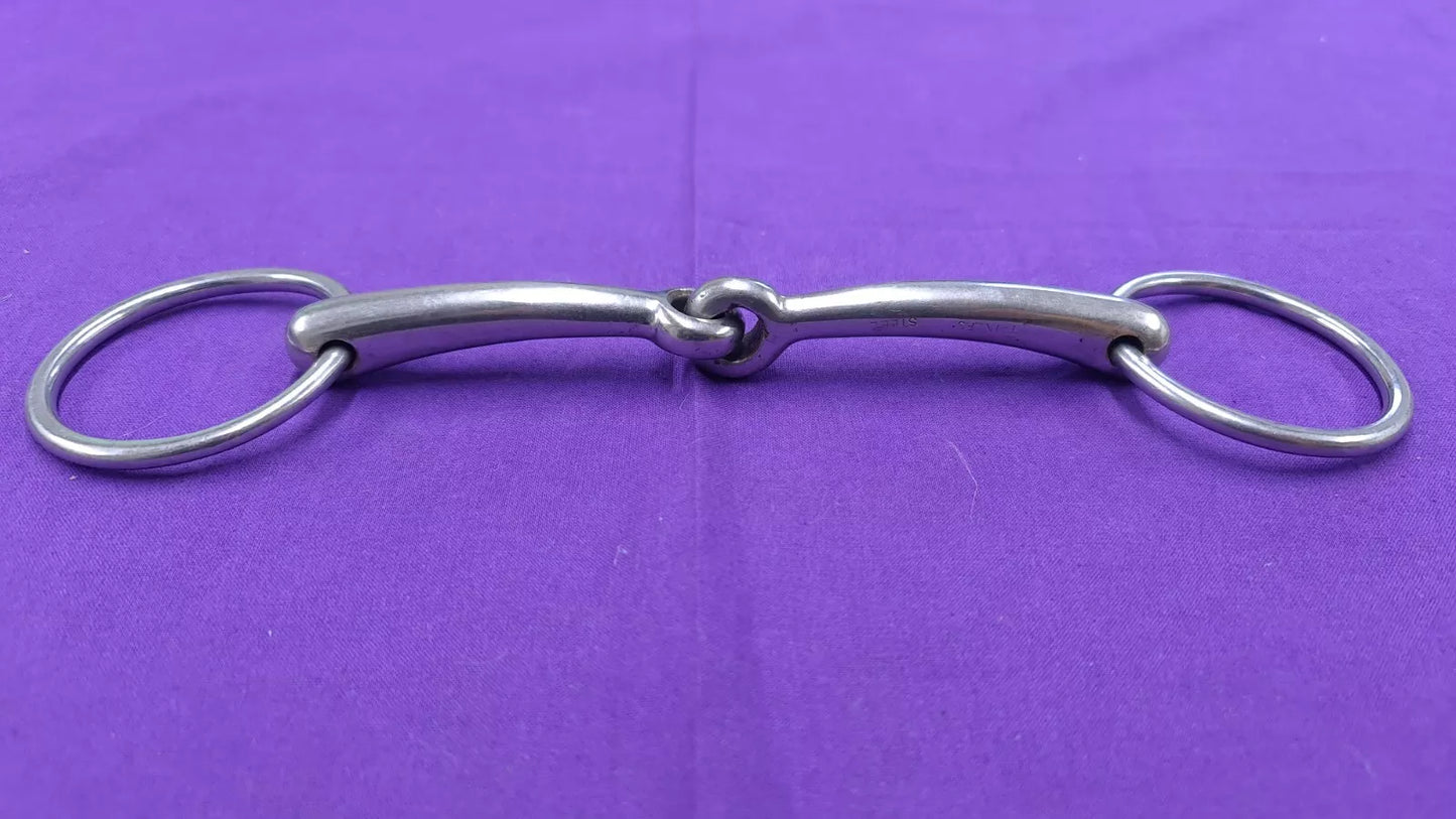 Snaffle Horse Bit 6.25" Loose Ring Single Joint