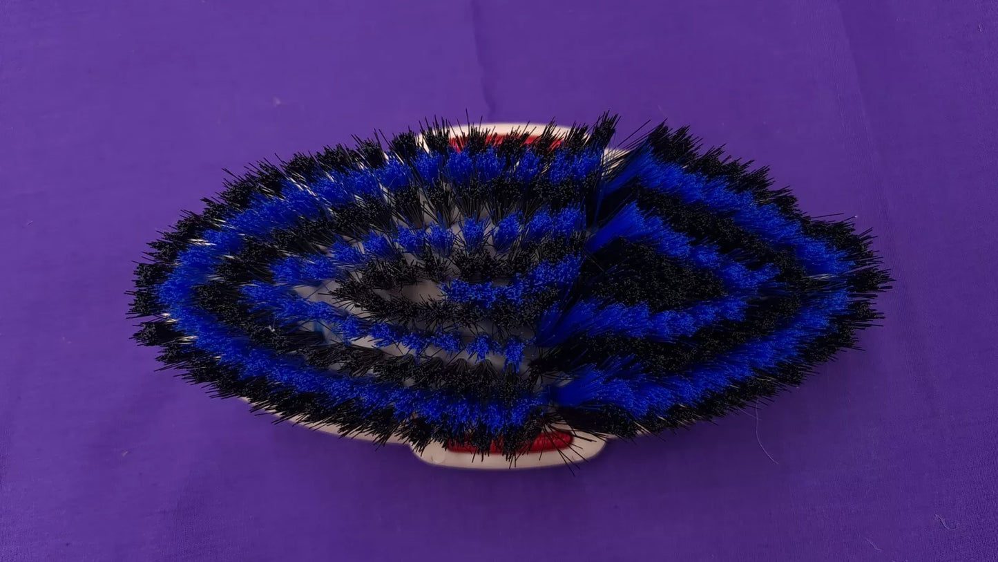 Harlequin Body Brush Blue and Black