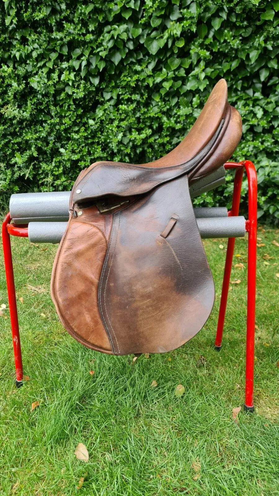 16" High Quality English Leather Saddle Polegate Dressage Brown