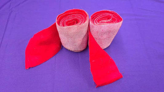 Pair Of Red Horse Leg Bandages