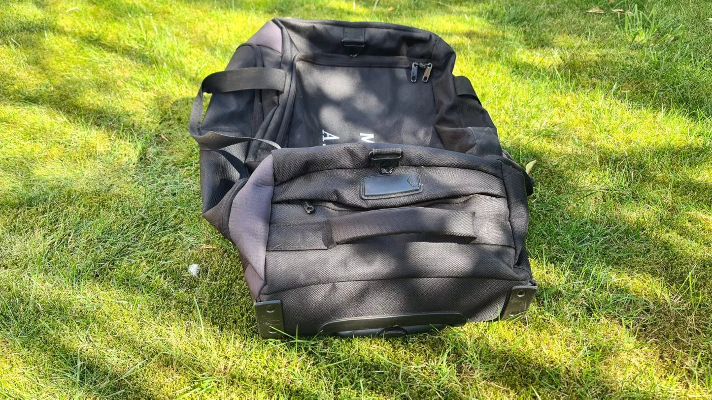 Quadra Jockey Black Kit Bag With Wheels