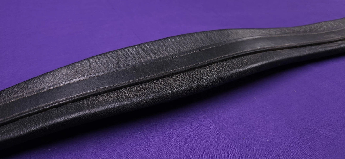 44" Wessex Black Leather Elasticated Horse Girth G135