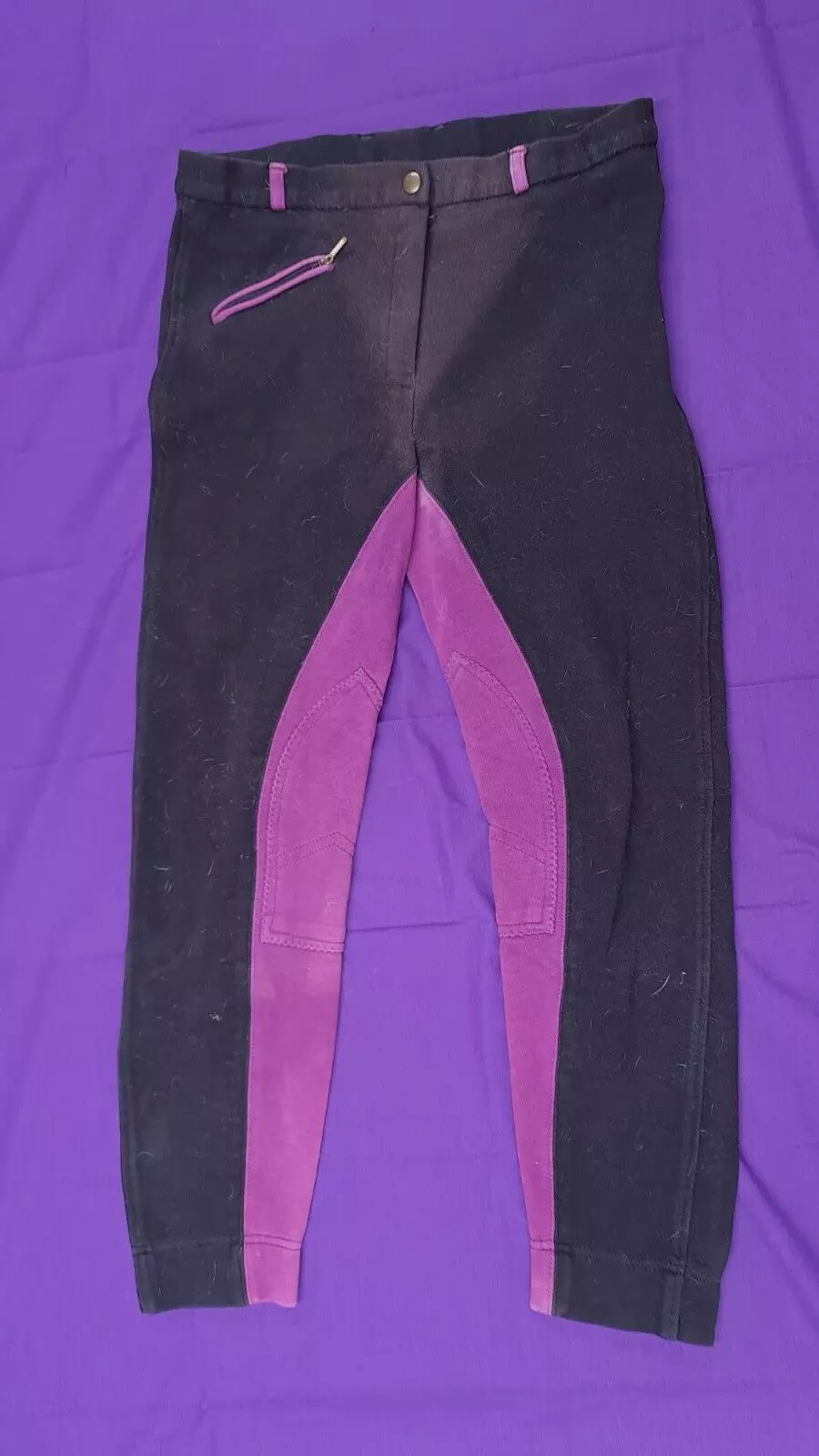 Jodhpurs Black And Purple Size 34