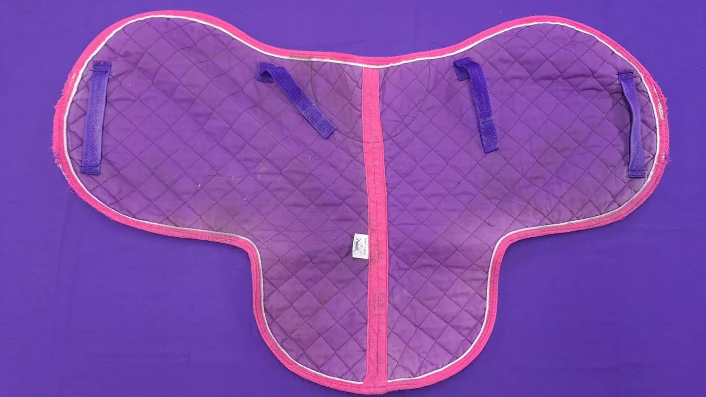 Numnah Purple With Pink Trim Nytack English Made Cob Horse Riding