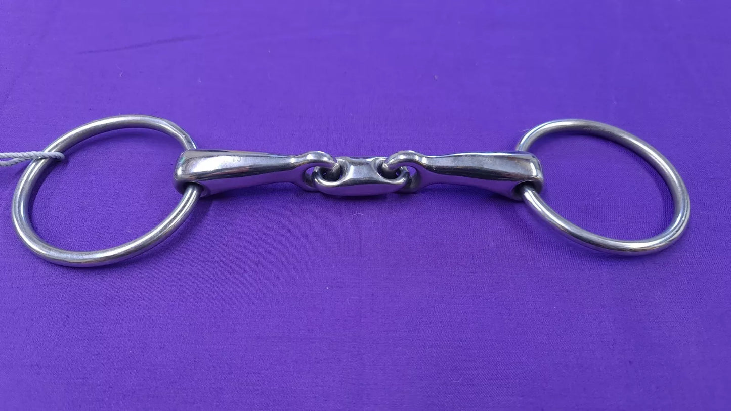 Shires Training Horse Bit With Lozenge Loose Ring Snaffle 5"