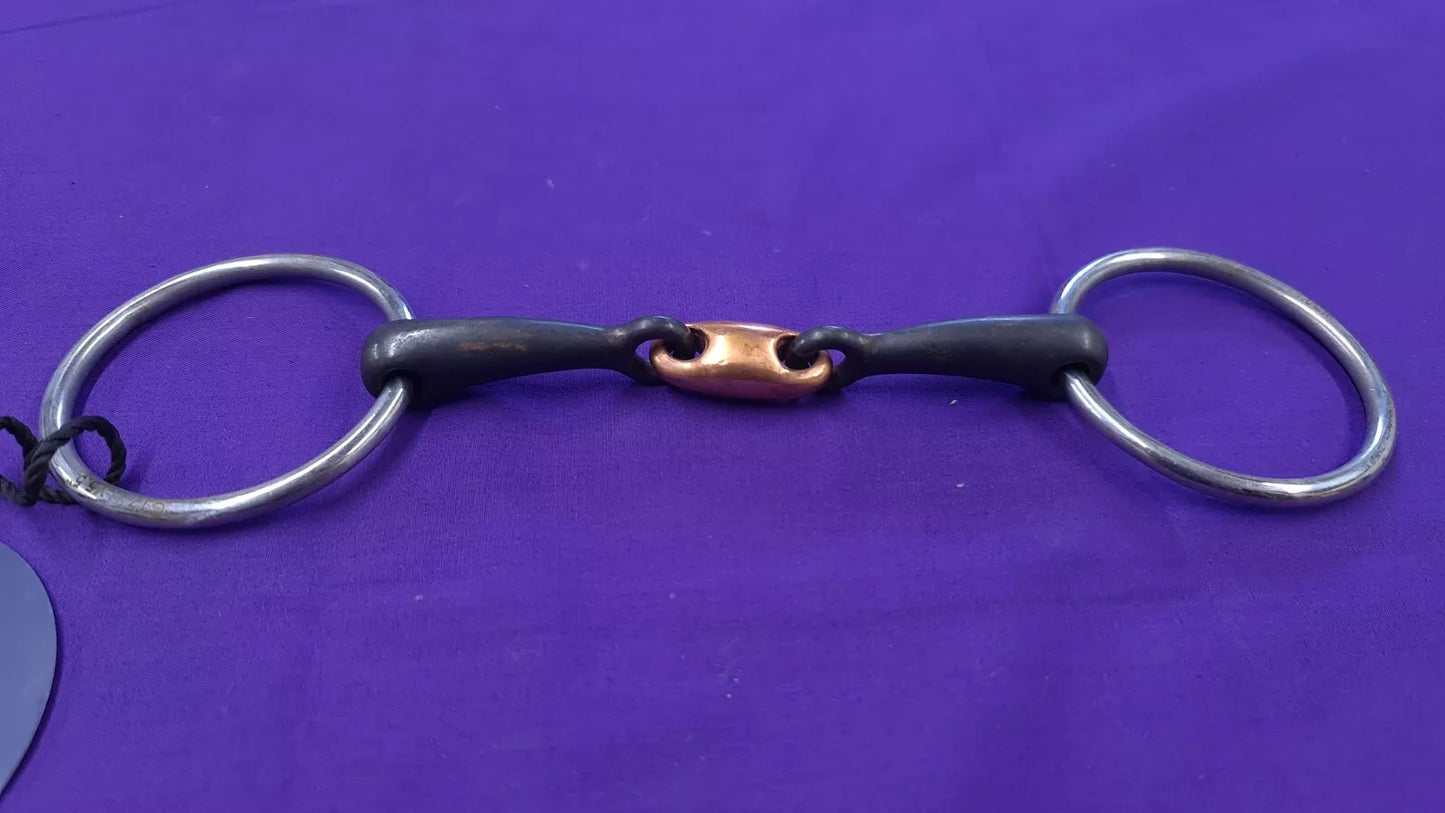 Snaffle Copper Lozenge Sweet Iron 5.5" Horse Bit