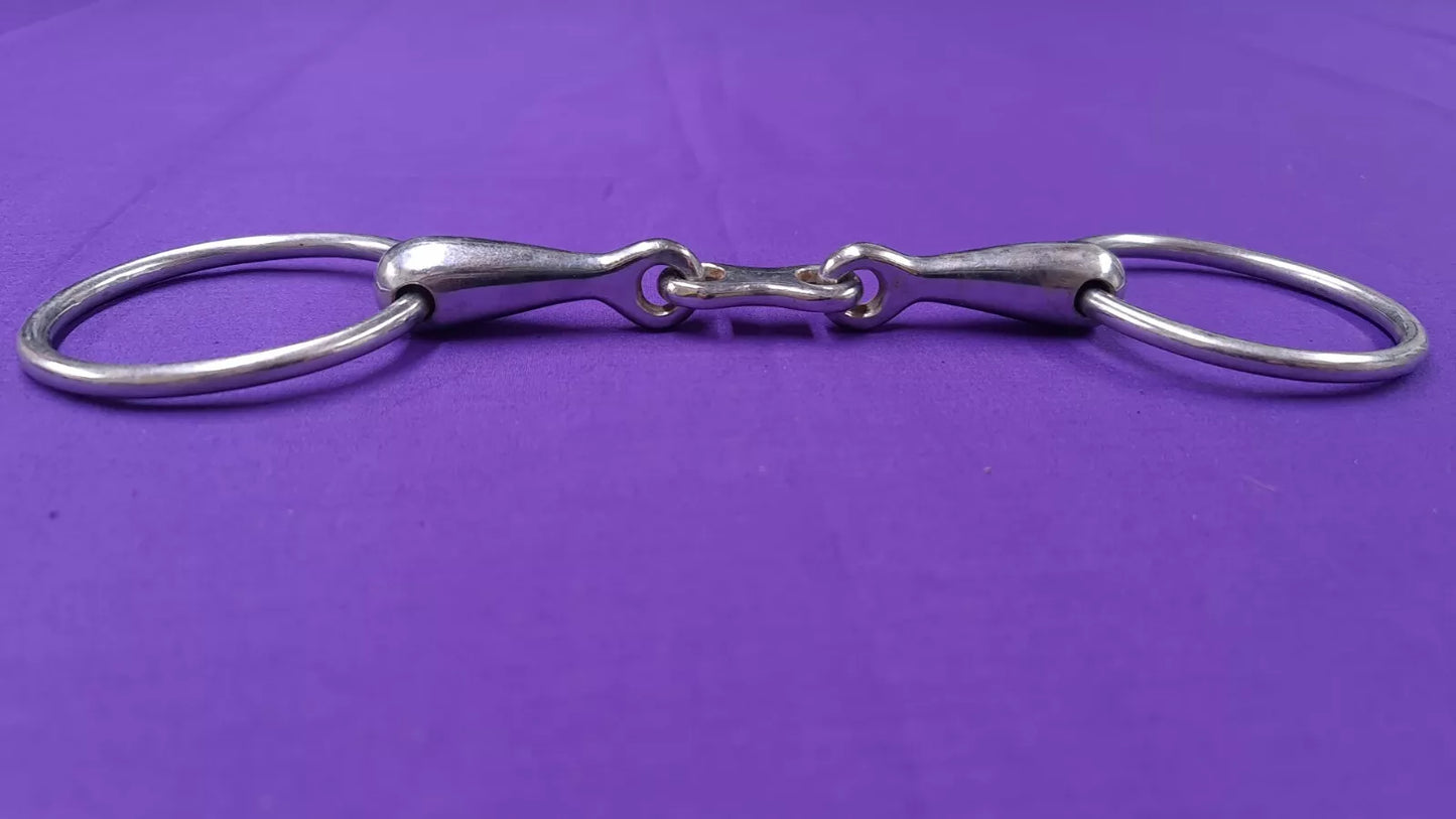 Snaffle Horse Bit Single Joint French Link 5.5"